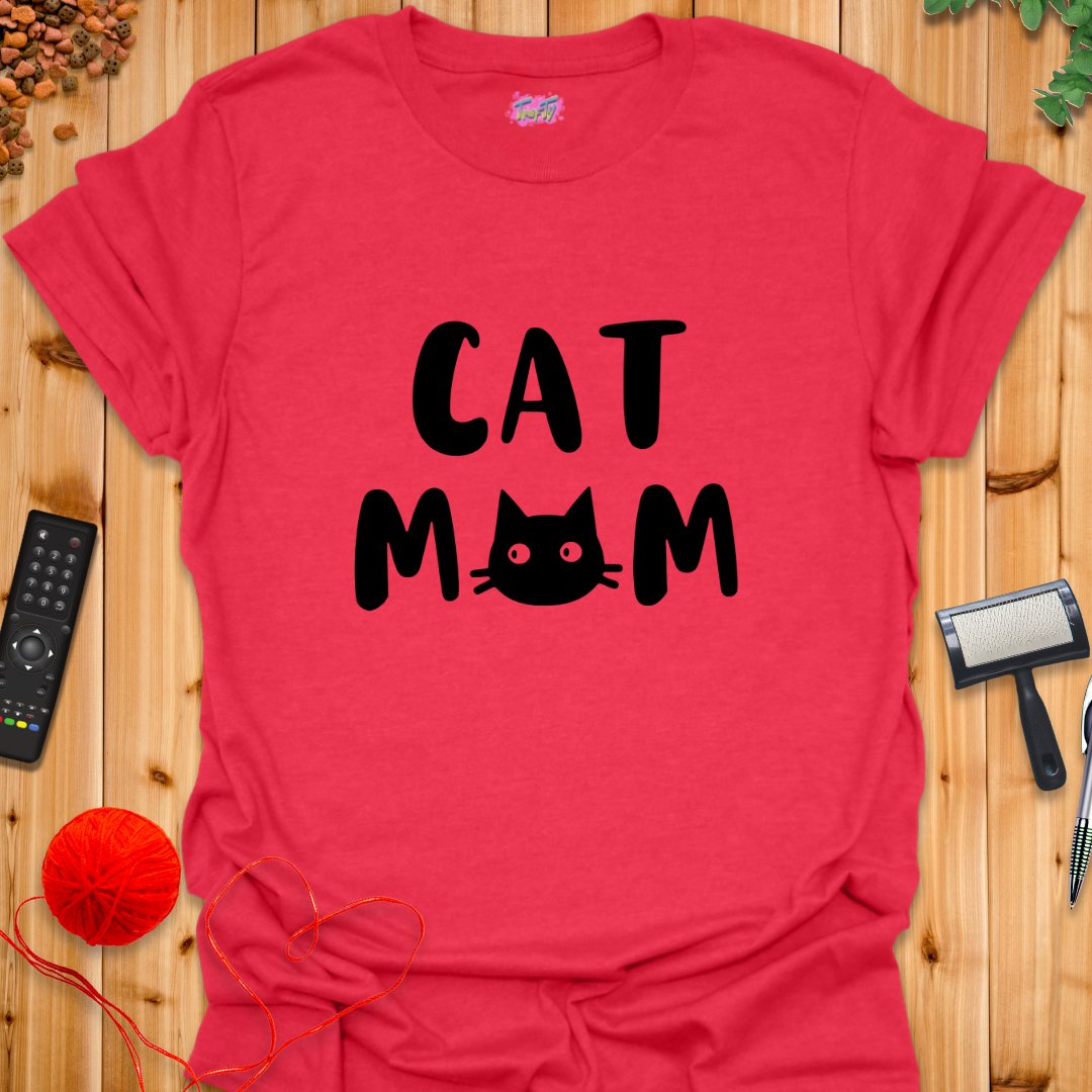 Cat Mom T-Shirt - T-Shirt - TrafTy Shirts