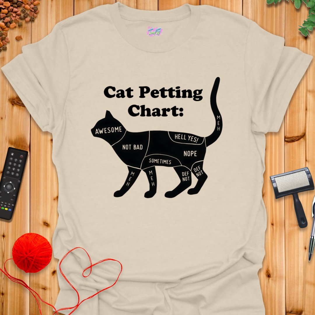 Petting Chart T-Shirt - T-Shirt - TrafTy Shirts