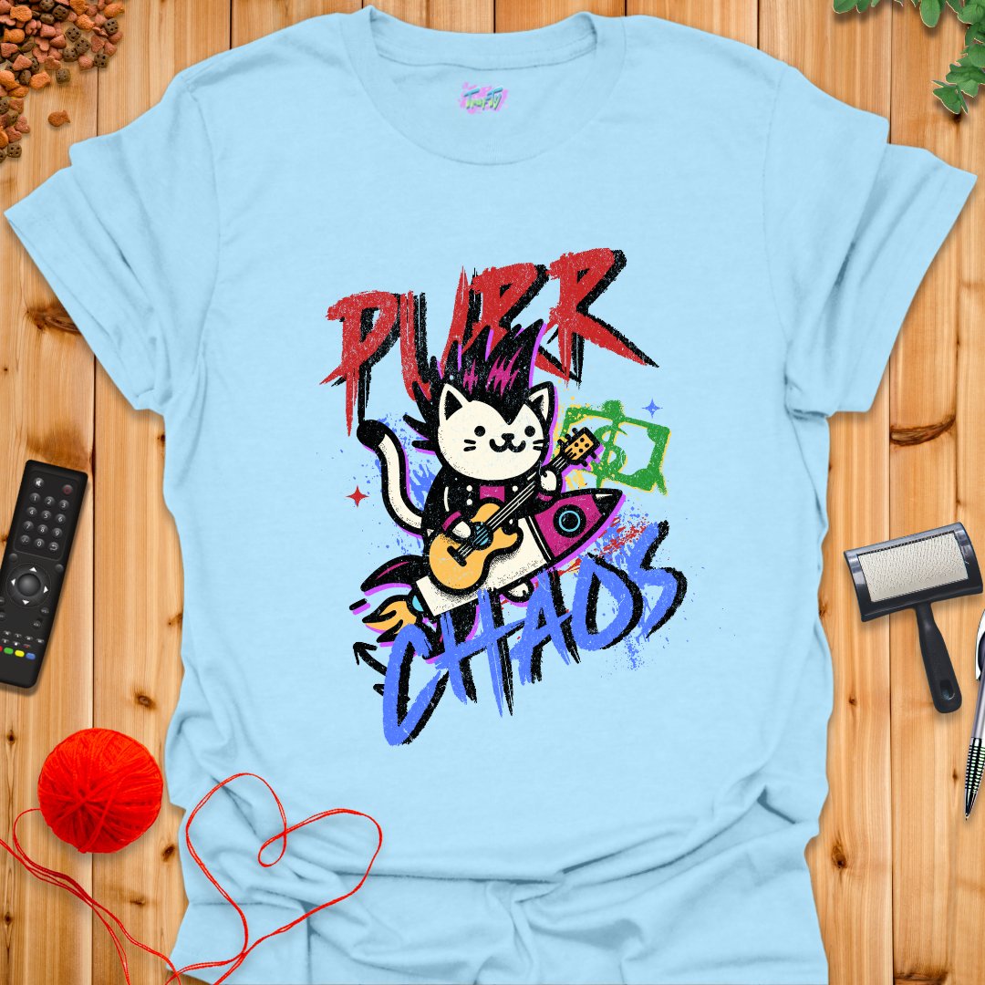 Purr Chaos T-Shirt - T-Shirt - TrafTy Shirts