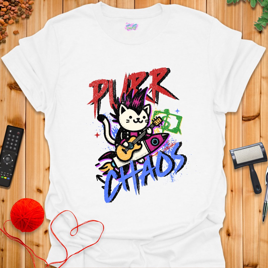 Purr Chaos T-Shirt - T-Shirt - TrafTy Shirts