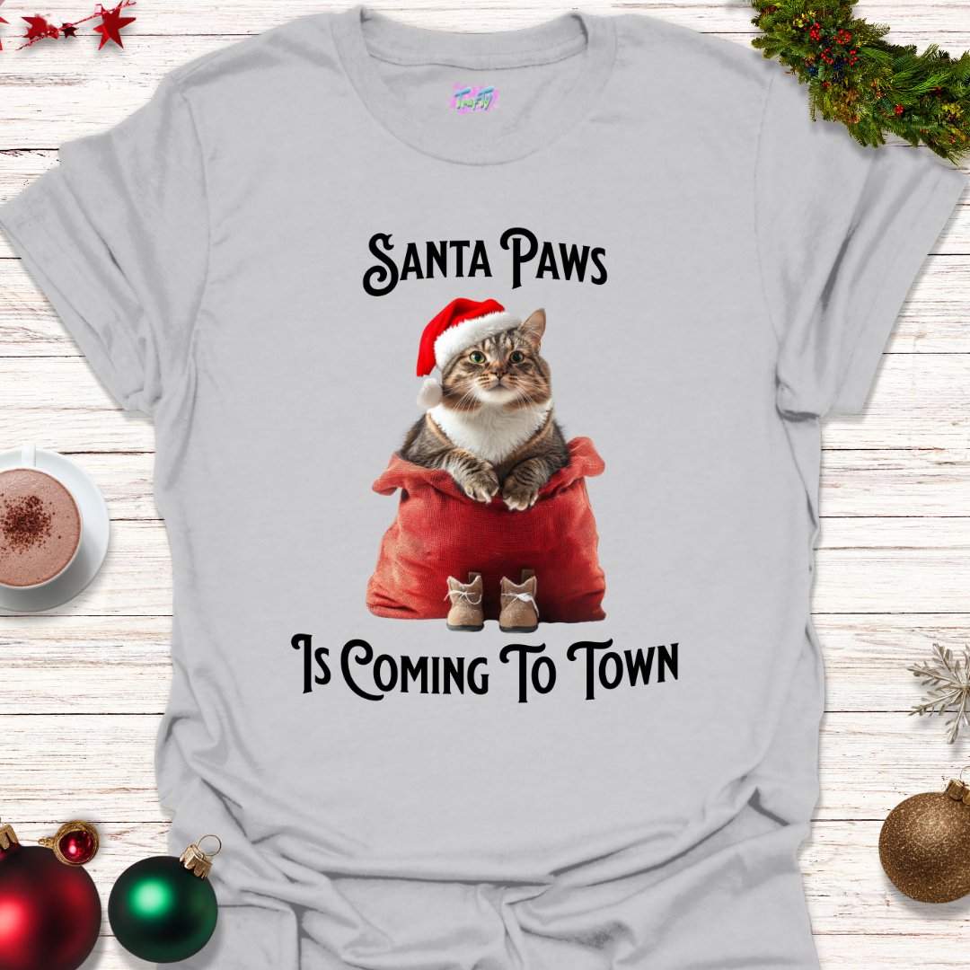 Santa Paws T-Shirt - T-Shirt - TrafTy Shirts