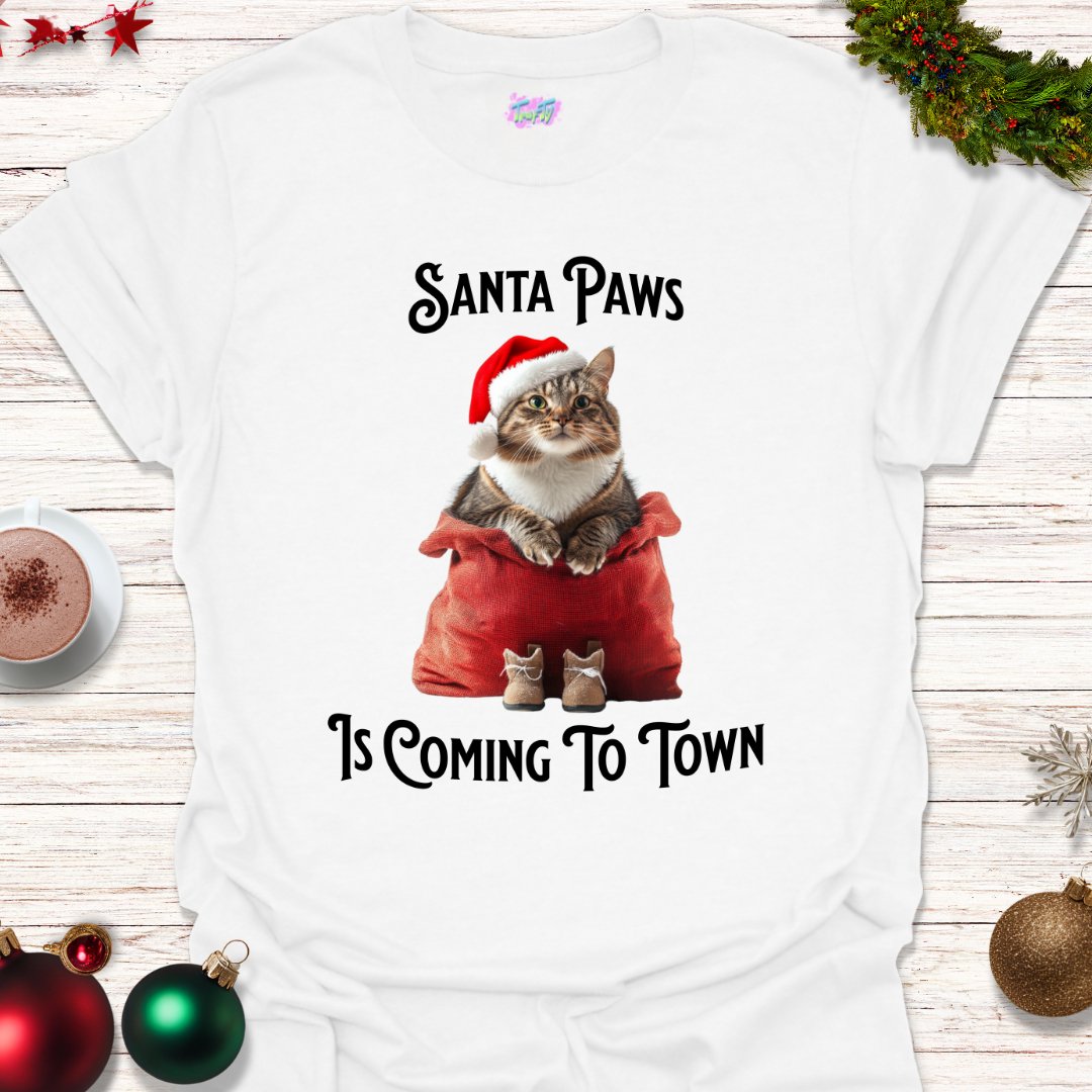 Santa Paws T-Shirt - T-Shirt - TrafTy Shirts