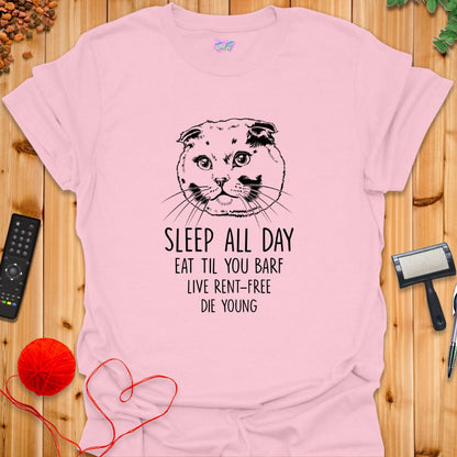 Sleep All Day T-Shirt - T-Shirt - TrafTy Shirts