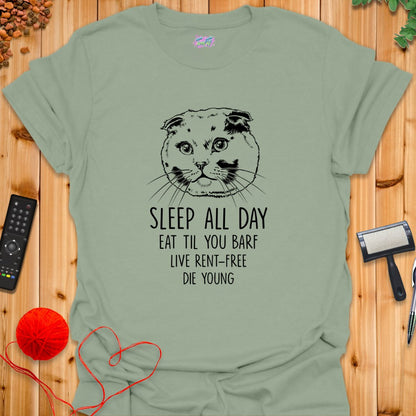 Sleep All Day T-Shirt - T-Shirt - TrafTy Shirts