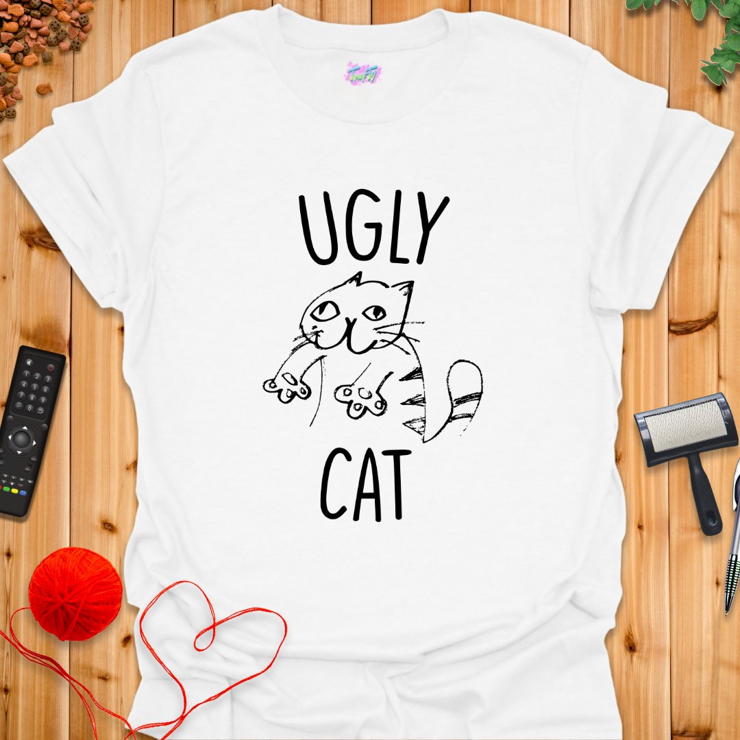 Ugly Cat 3 T-Shirt - T-Shirt - TrafTy Shirts